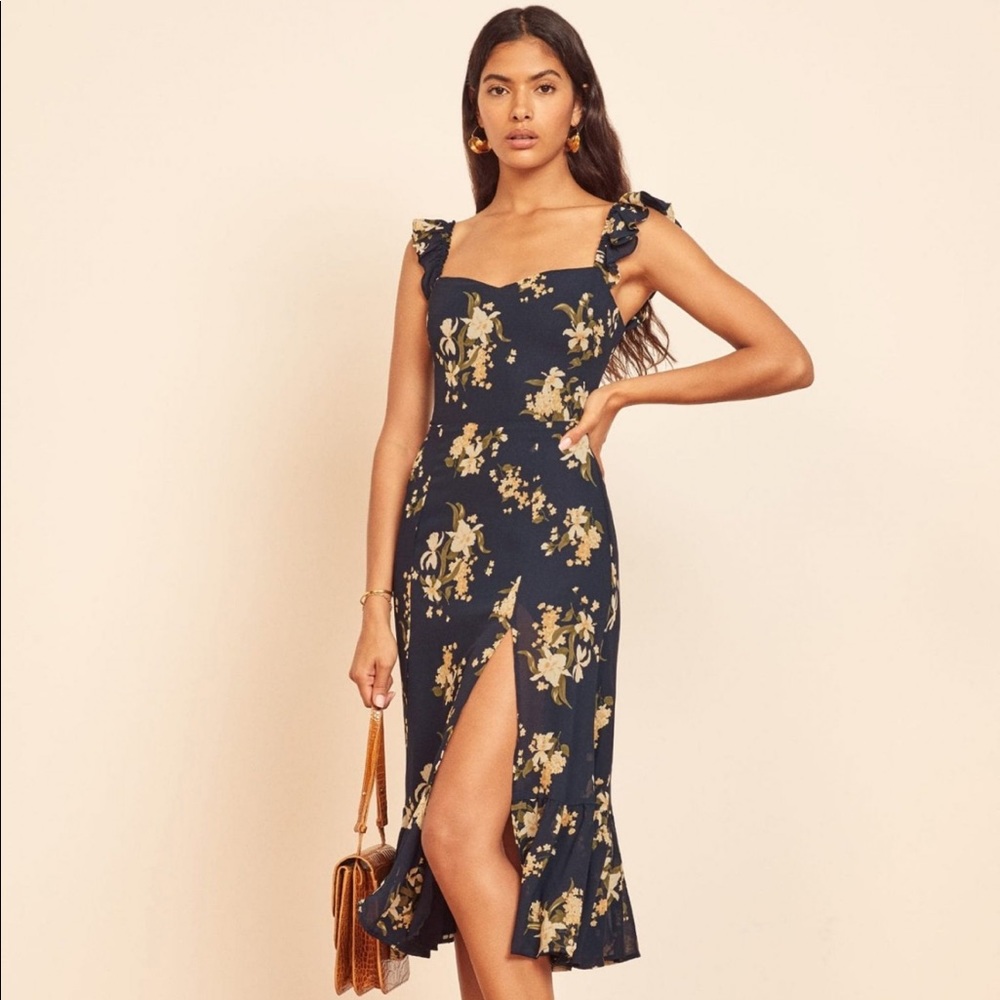 NEW 6 Reformation Bondi Floral Midi Dress
